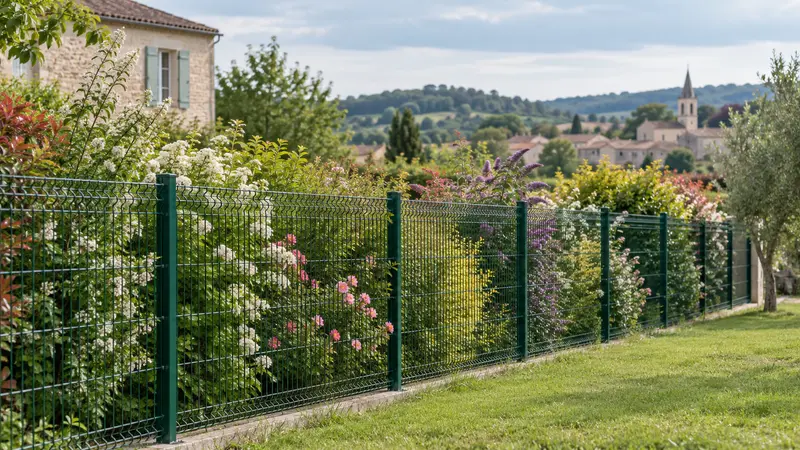 Haie et clôture